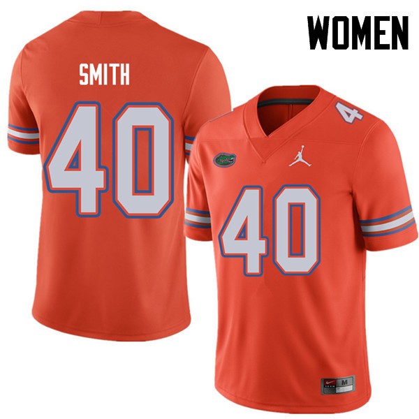 Jordan Brand Women #40 Nick Smith Florida Gators College Football Jerseys Orange